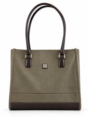 Diane Von Furstenberg DVF Large Double Handle Leather Tote Bag